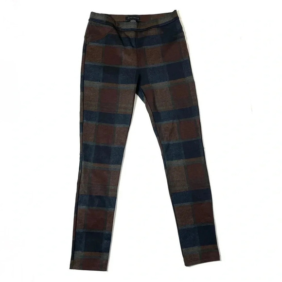 Sanctuary Harvest Plaid Pull On Ponte Pants Size Small - Picture 5 of 14